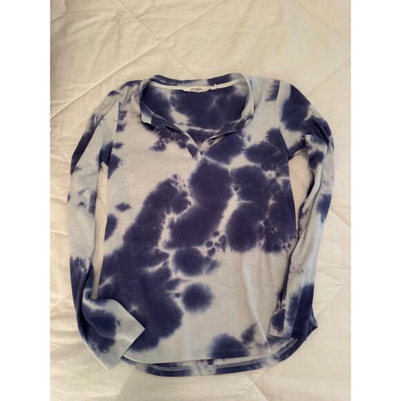 Candace Cameron bure NWOT Women’s tie dye rib knit long sleeve top - Picture 1 of 2